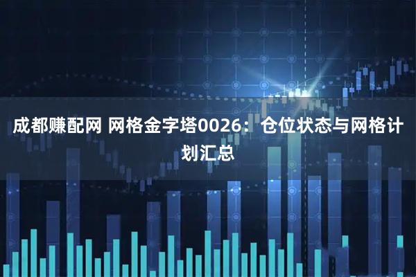 成都赚配网 网格金字塔0026：仓位状态与网格计划汇总