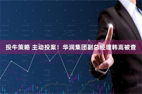 投牛策略 主动投案！华润集团副总经理韩嵩被查